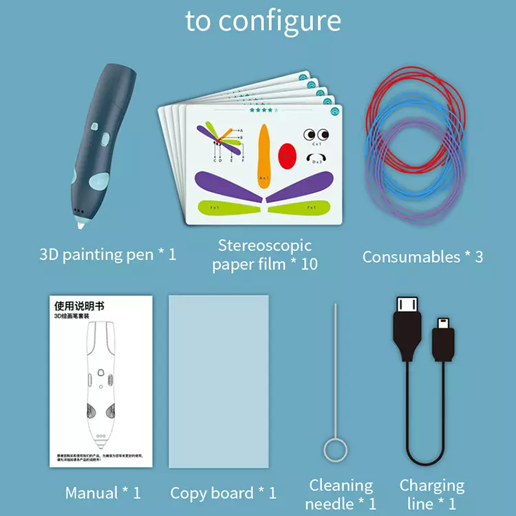 Low Temperature 3D Printing Pen Assorted