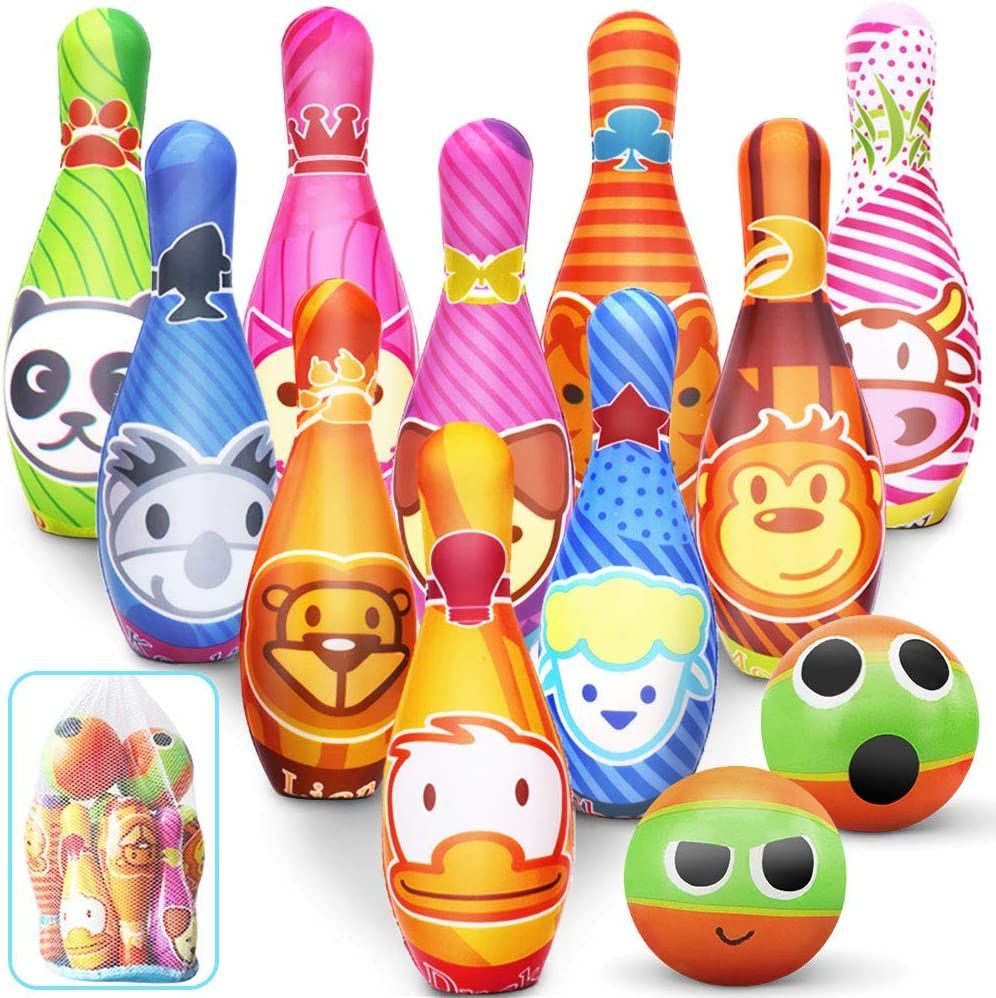 Kids Bowling Set with 2 Balls