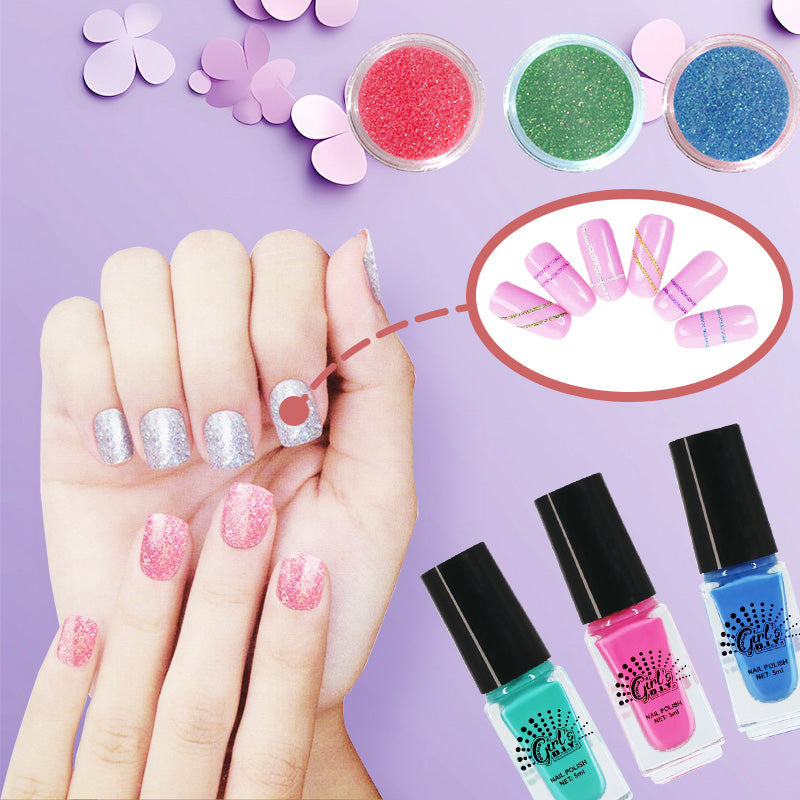 Girls Makeup Set and Nail Art Salon
