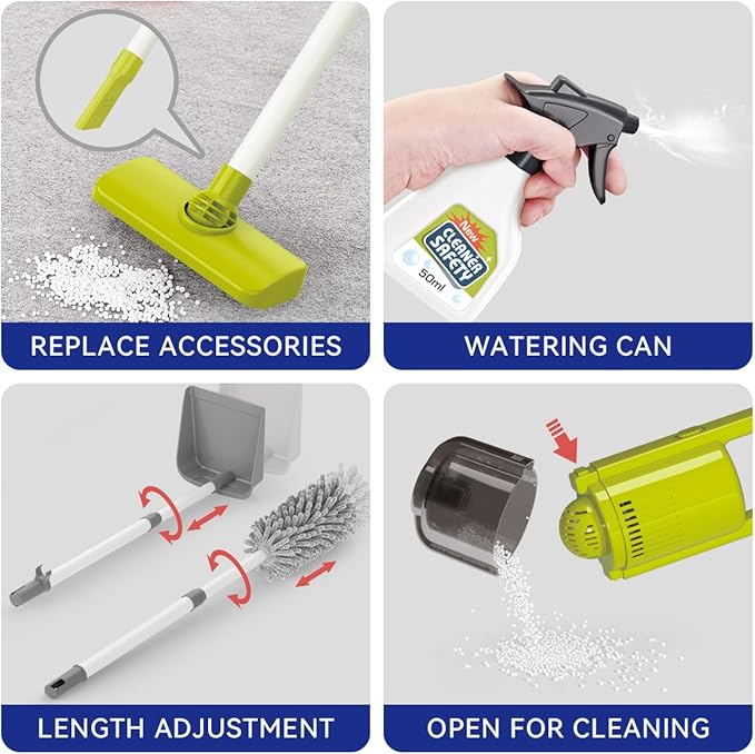 Little Helper Cleaning Cart Set Blue color