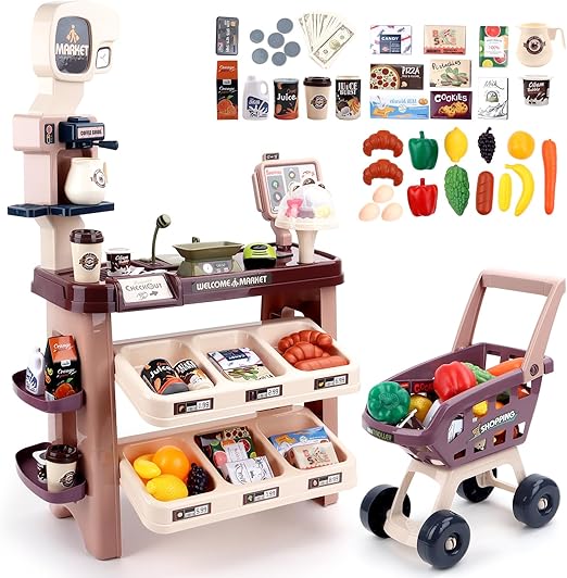 Super Market Combination Playset Brown color