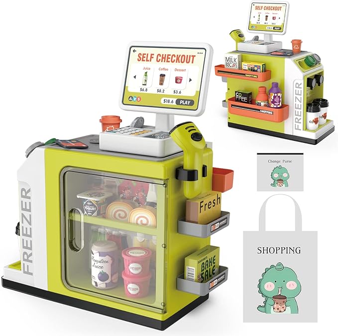 Cash Register Playset For Kids 46pcs
