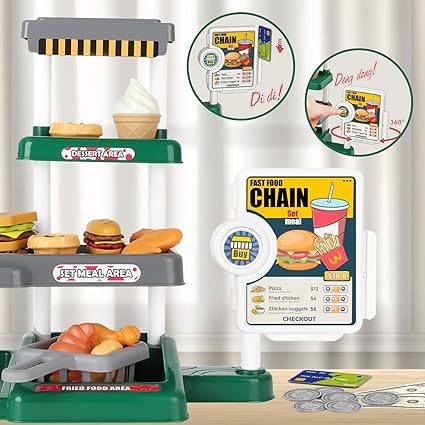 Mini fast food chain Green color
