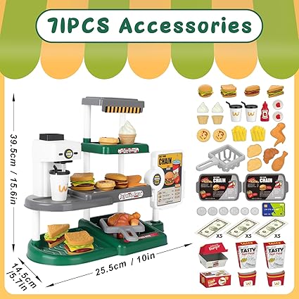 Mini fast food chain Green color