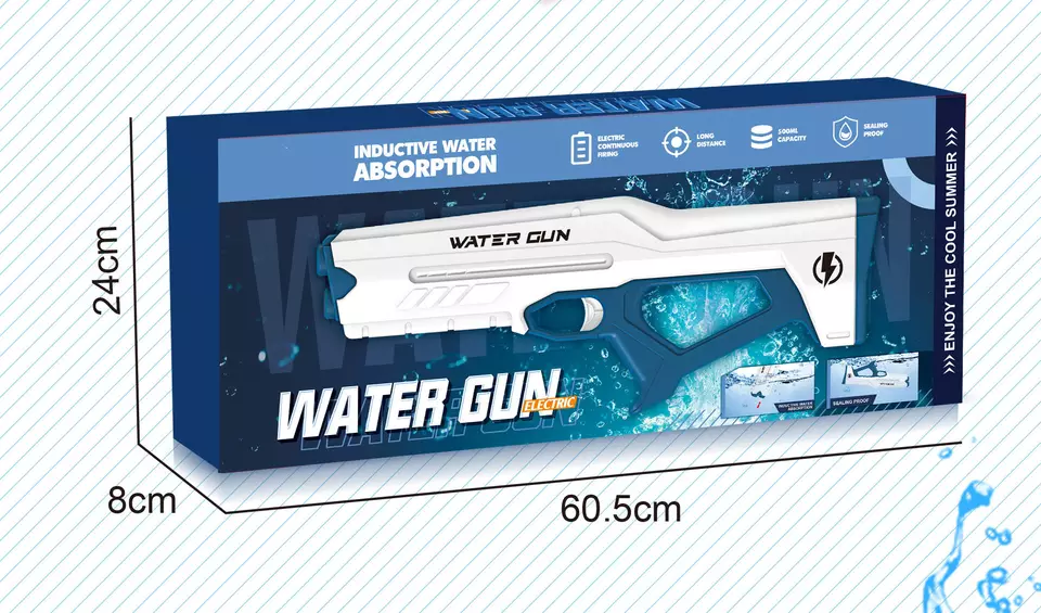Inductive Absorption Electric Water Gun White