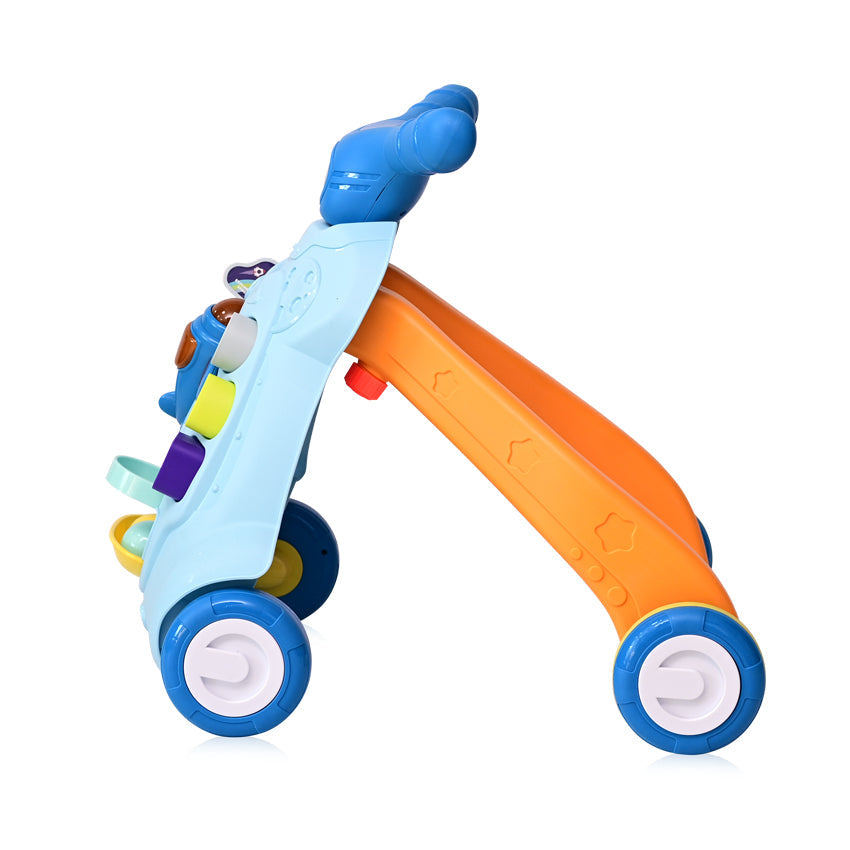 Baby Multifunctional Musical Walkers with Shooting Game Blue
