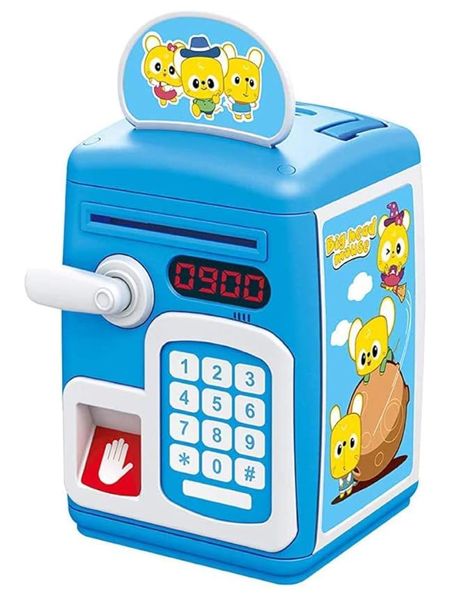 Lattice Sensing Collect Coin and Paper Money saving Box