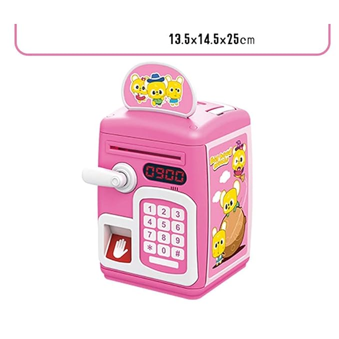 Lattice Sensing Collect Coin and Paper Money saving Box