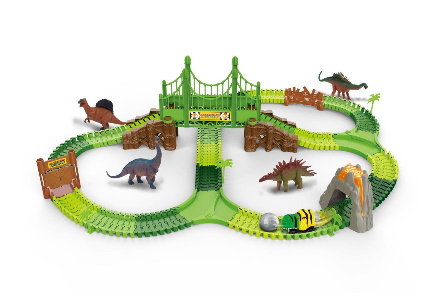 Dinosaur Track Set with 213pcs