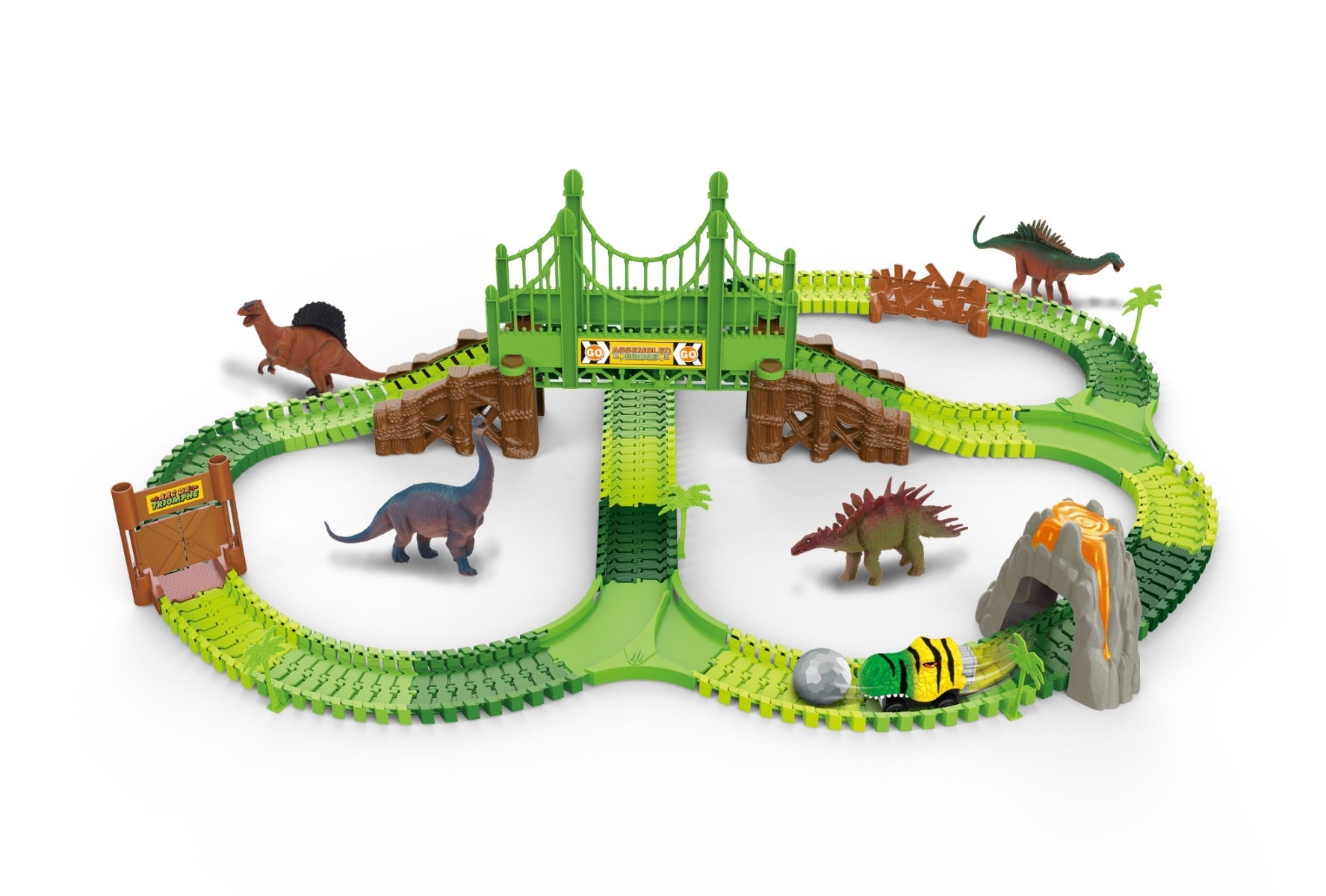 Dinosaur Track Set with 213pcs