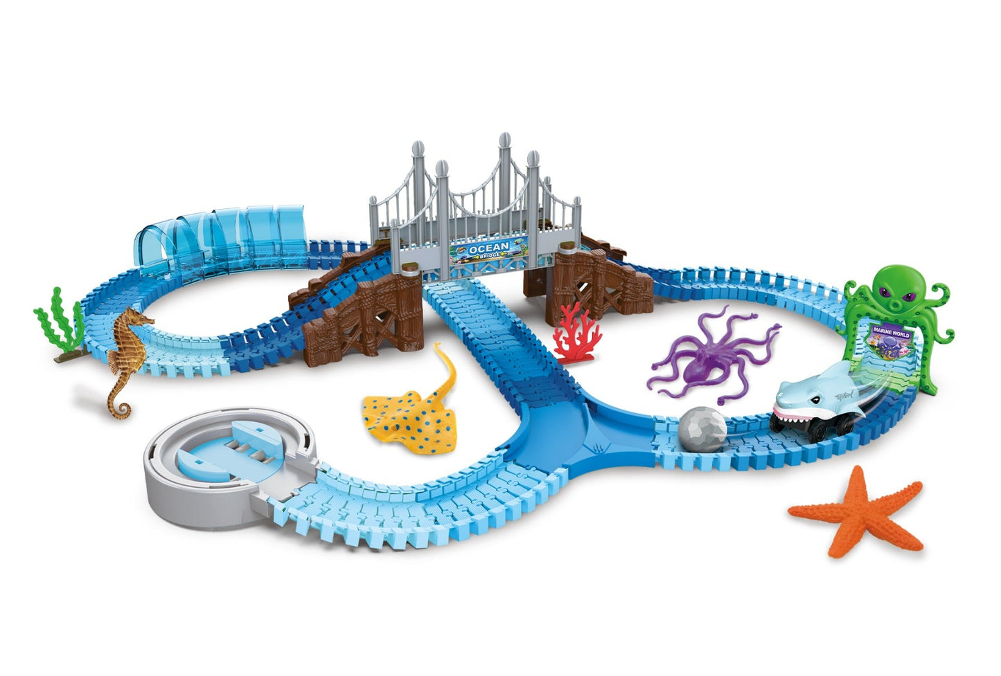 Shark Rail Track Set with 183pcs