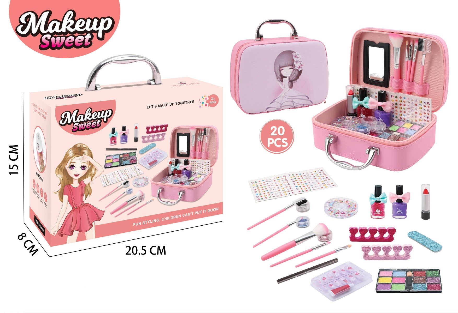 Makeup Bag Set 20 Pcs
