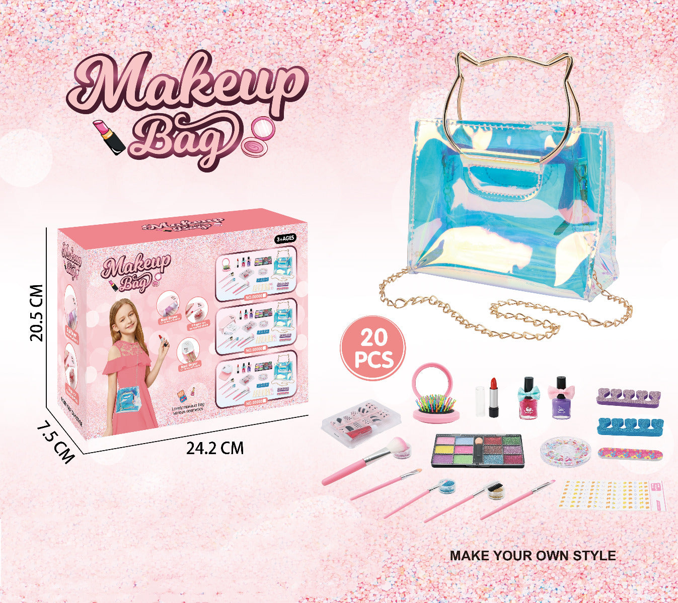 Makeup Set With Cat Bag 20 Pcs