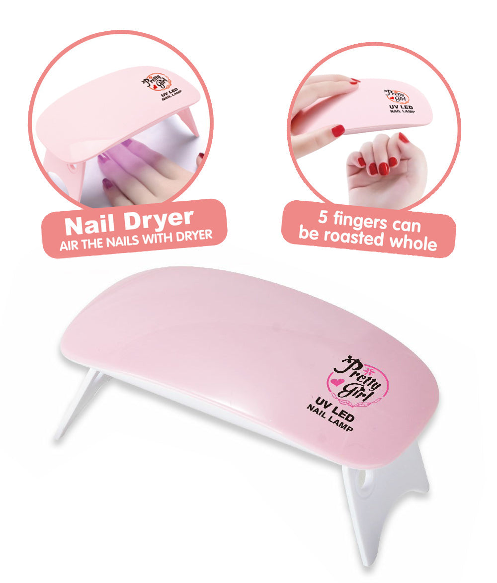 Makeup Set With Circle Mirror Desk 21 Pcs