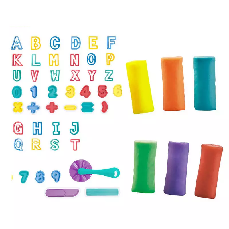 Mondel Letter And Numbers Color Dough
