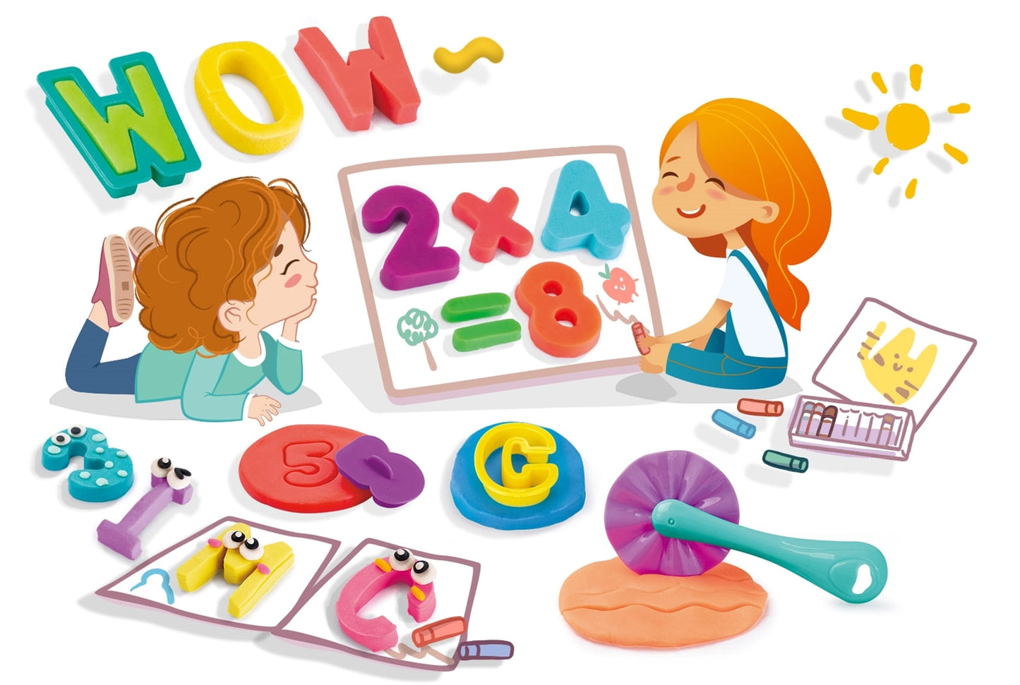 Mondel Letter And Numbers Color Dough