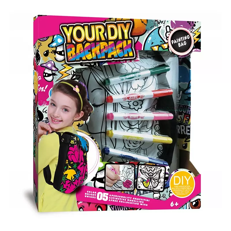 DIY Graffiti Coloring Bag Pack