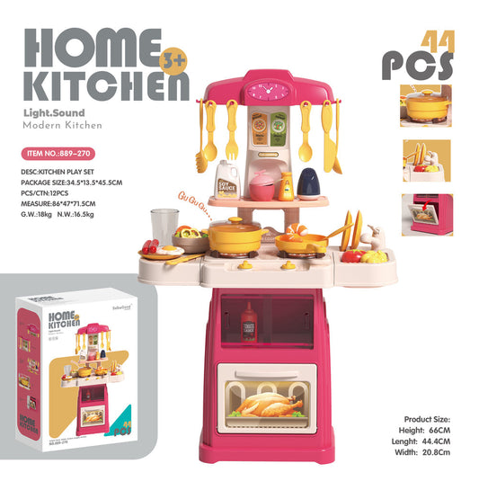Piqoqo Kitchen Playset Red Colour 66cm