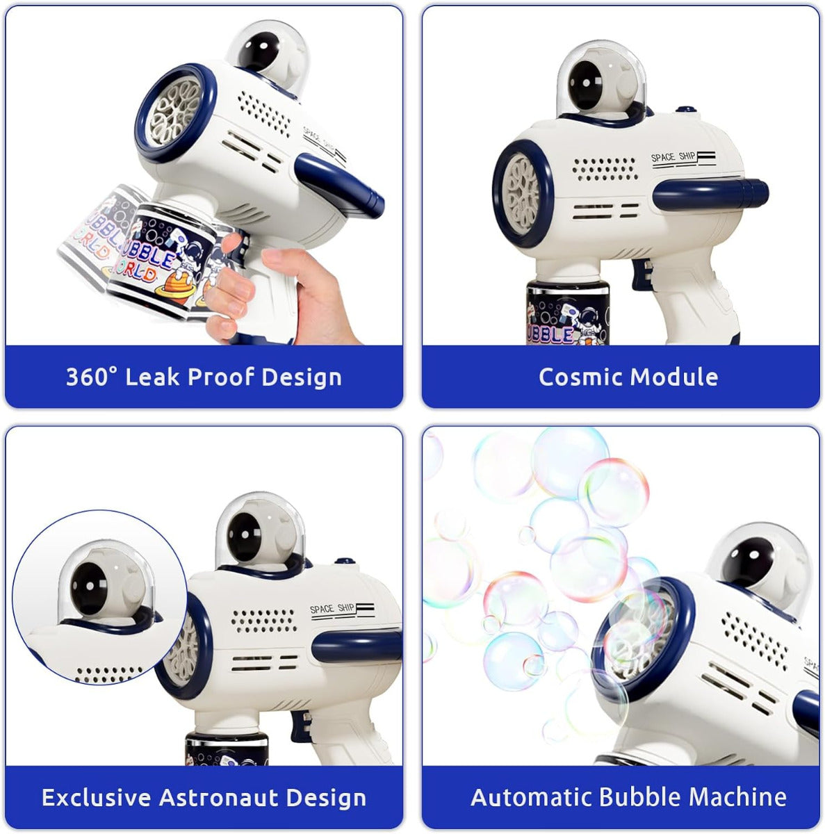 Bubble Machine Gun Outer Space Astronauts Assorted