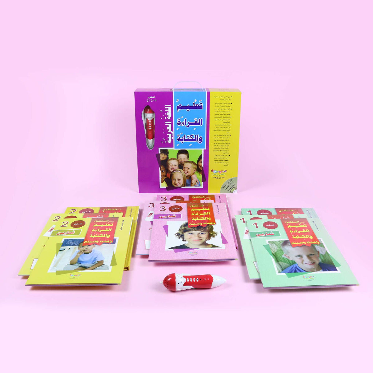 Teaching Reading And Writing With A Talking Pen Level 1-2-3 4 Books with 3 Activity Discs