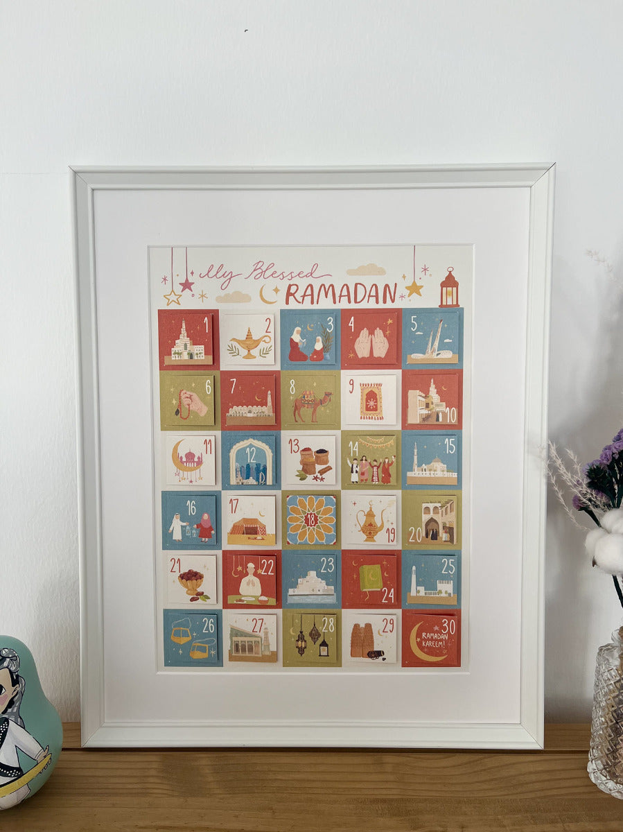 Ramadan Advent Calendar Framed