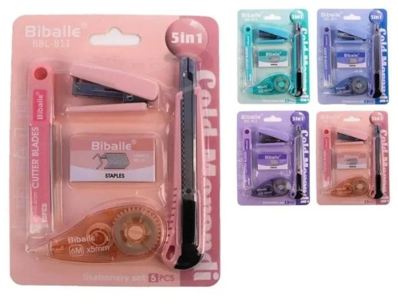 Bibaile 5 In 1 Stationery Set Assorted Assorted