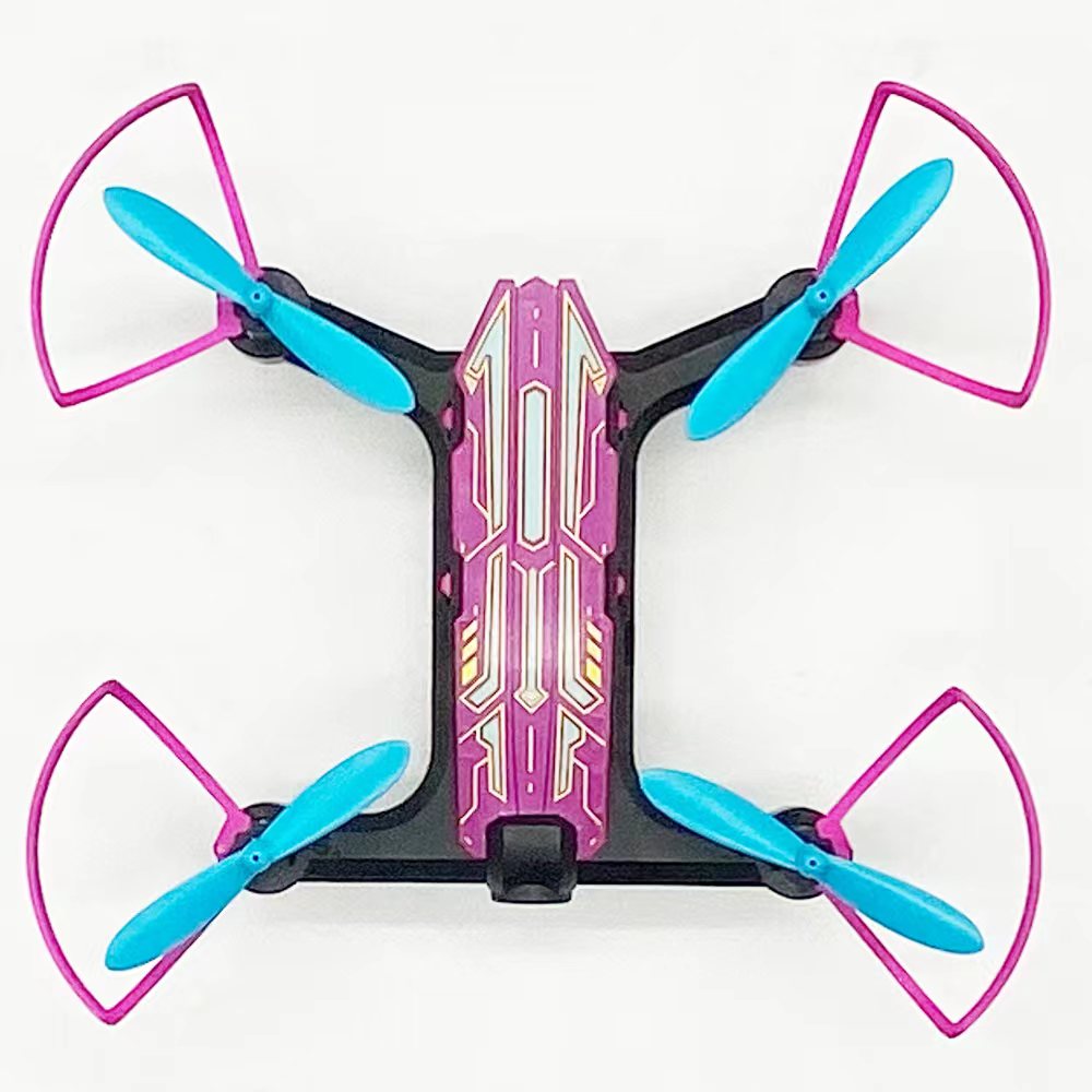 Small Four Axis Aircraft With Light 2.4g Pink