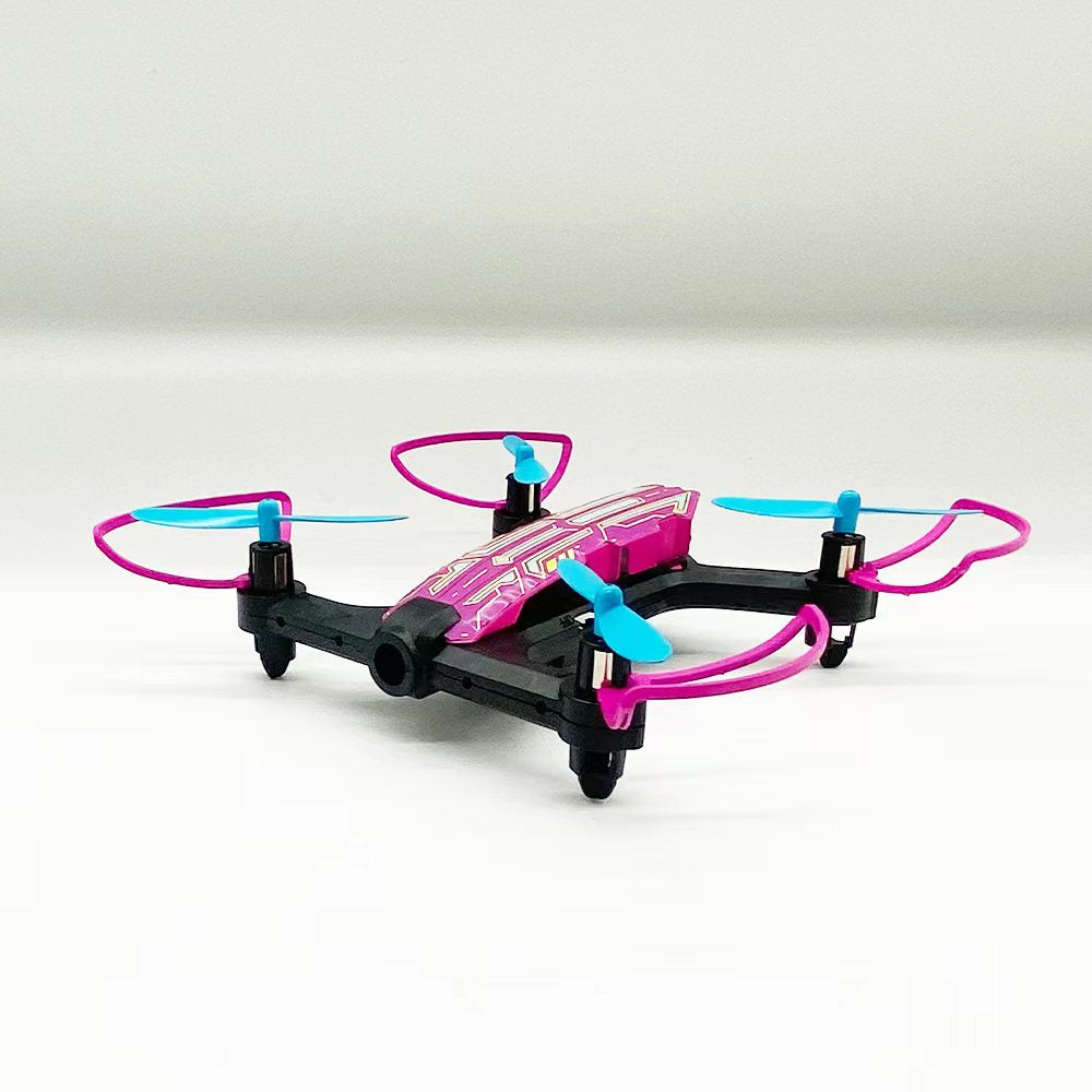 Small Four Axis Aircraft With Light 2.4g Pink