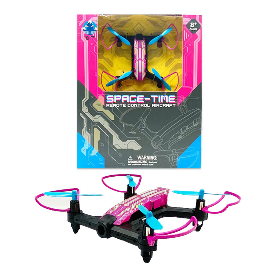 Small Four Axis Aircraft With Light 2.4g Pink