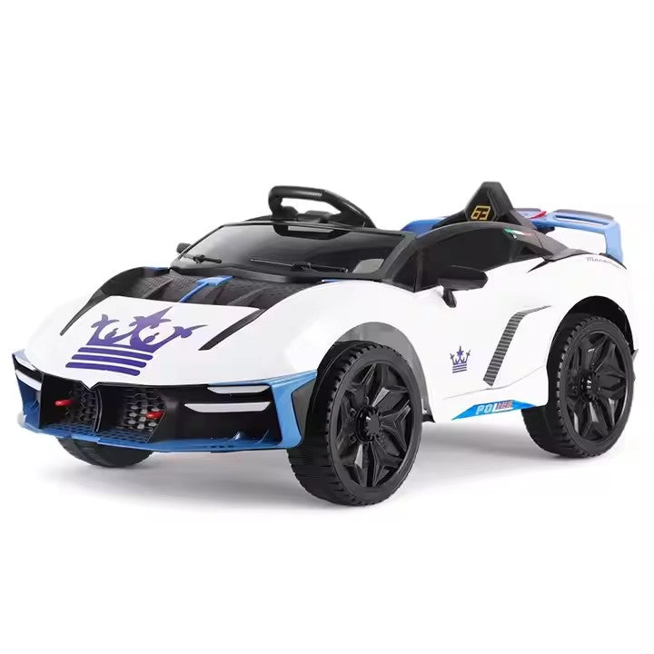 Orbic Kids Battery Operated Car with Remote Control White