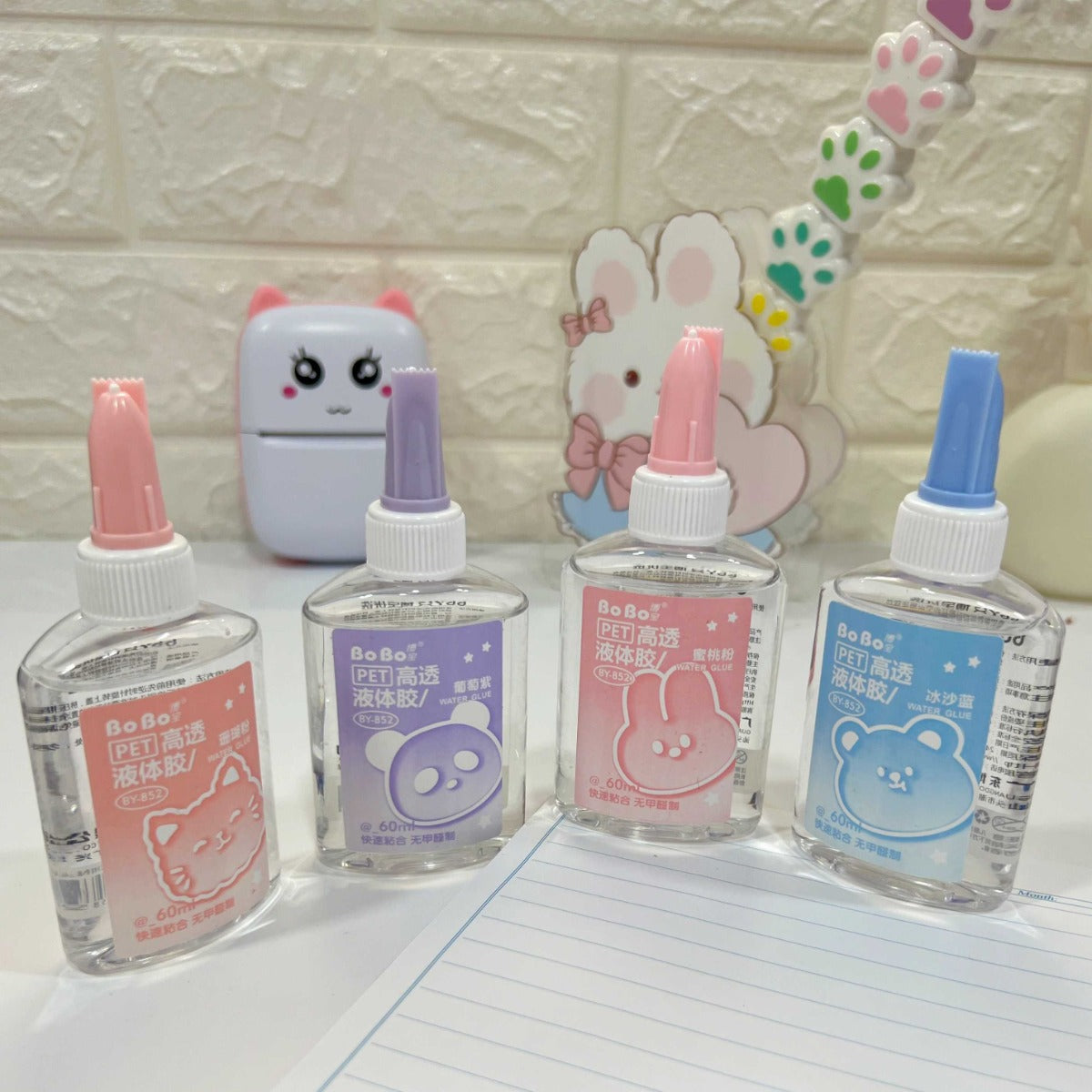 Bo Bo Water Glue 60 ml Assorted Assorted