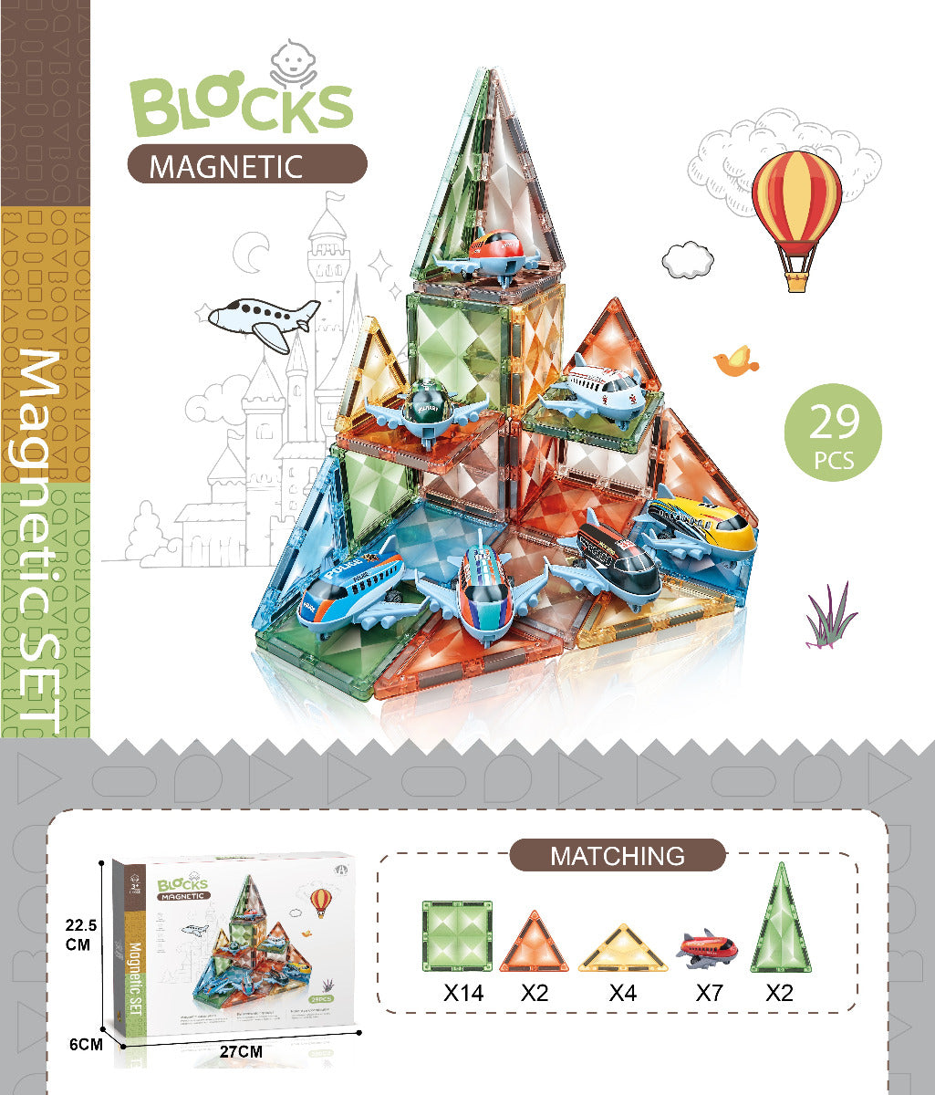 Magnetic Diamond building blocks 29pcs