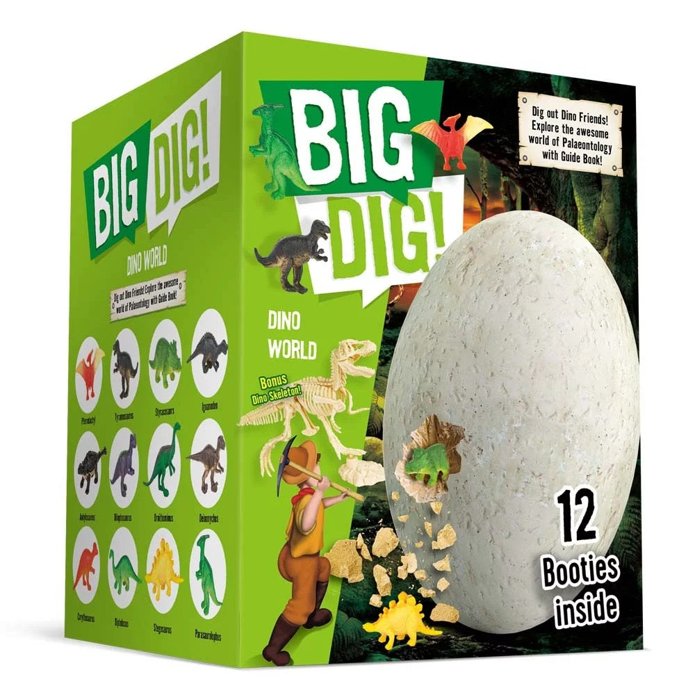 Jumbo Dino Egg Unearth 14 Unique Large Surprise Dinosaurs in One Giant Filled Mining Egg