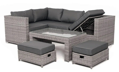 Encore Sofa Set Grey with Recliner Function