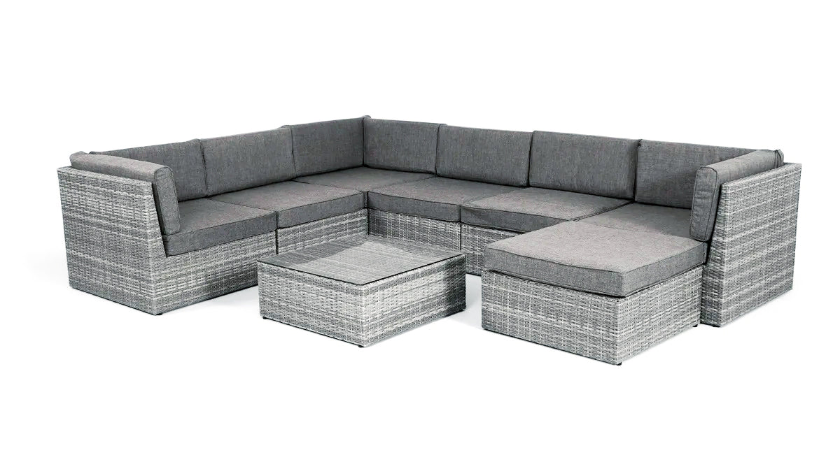 Aria Sofa Set Light Grey