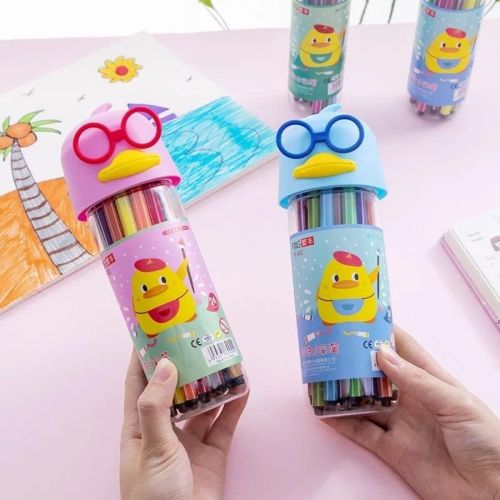 Duck Colouring Pen 12 Pcs Assorted Assorted