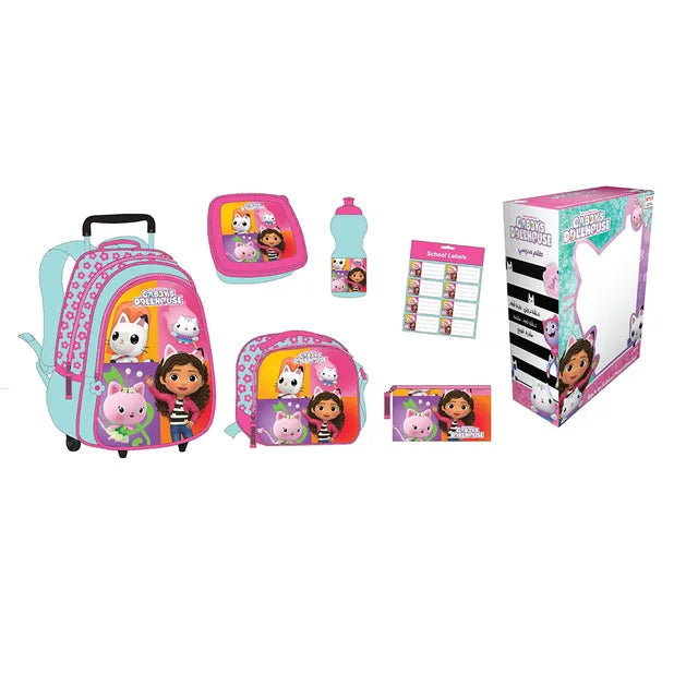 Gabby's Doll House 6 In 1 Trolley Set 16inch