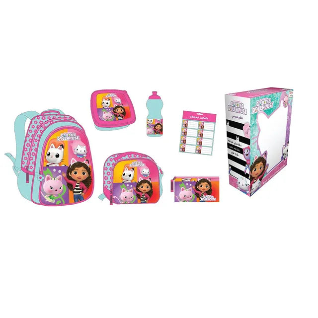 Gabbys Doll House 6 In 1 Backpack Set 16inch
