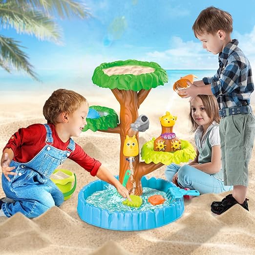 Kids Toy 4 in 1 Outdoor Sand and Water Play Table Beach