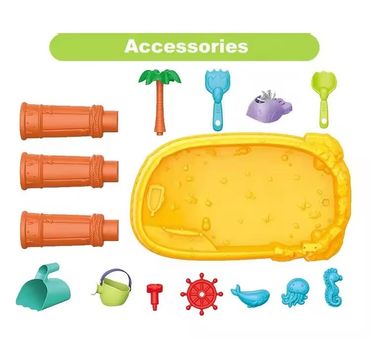 Baby Outdoor Toys Summer Beach Toys 2 in 1 Sand and Water Table