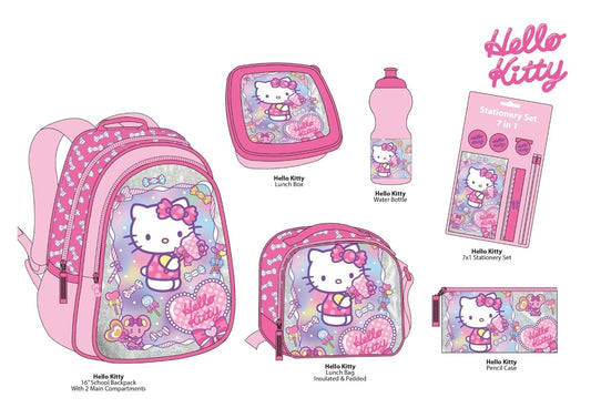 Hello Kitty 12 In 1 Backpack Set 16inch