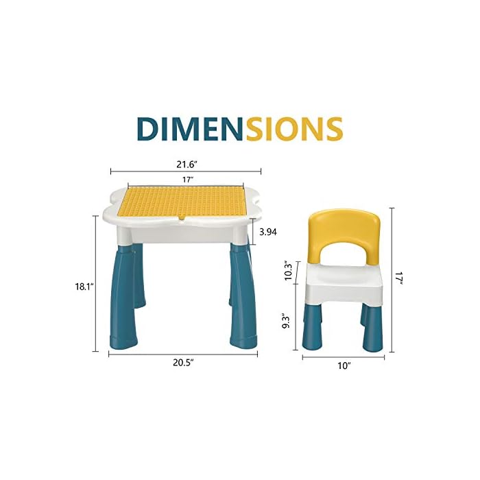 Large Building Block Table and Chair