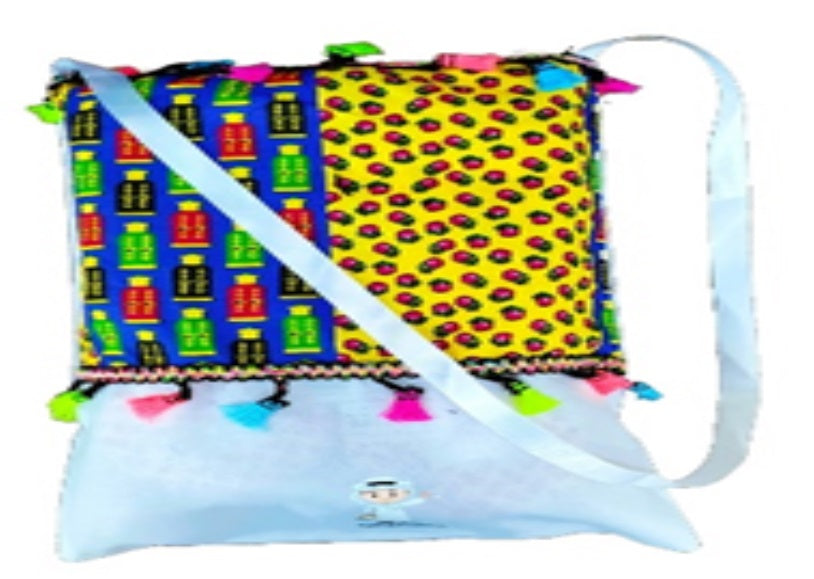 Garangao Bag White Multi Pattern