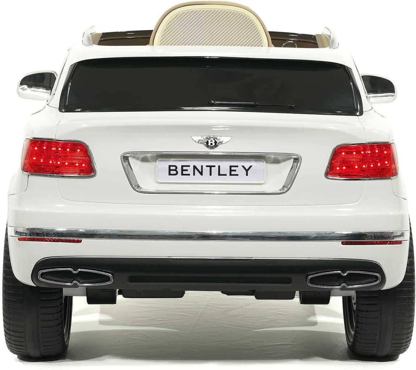 Bentley Bentayga 12V Power Children Ride On Car Truck with Parental Remote White Assorted