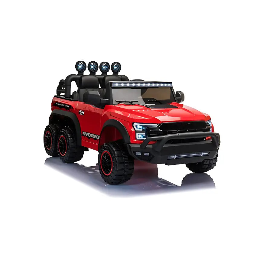 Kids 6X6 12V Battery Operated Pick Up Car Red
