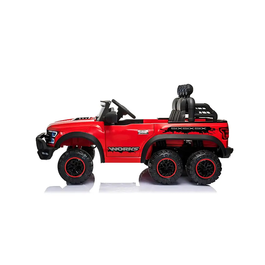 Kids 6X6 12V Battery Operated Pick Up Car Red