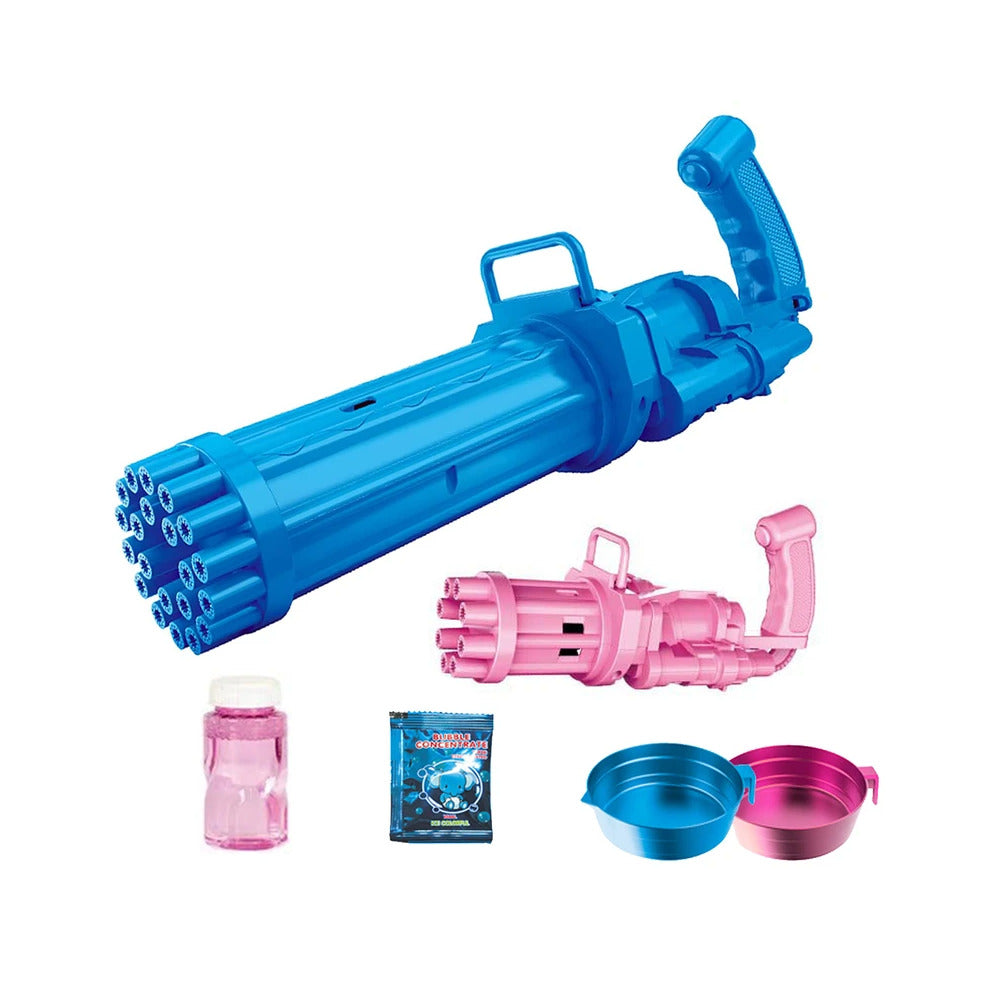 Electric Bubble Gun Gatling 12 Holes Assorted