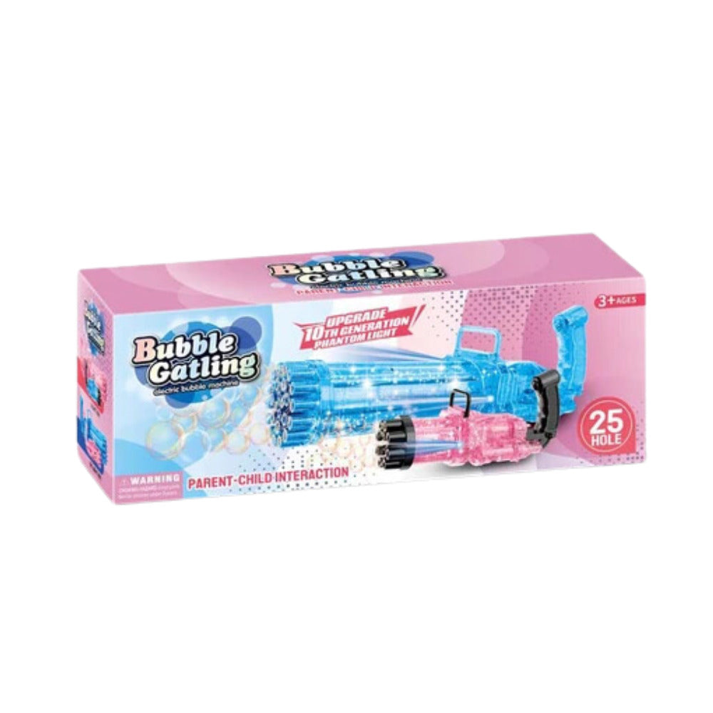 Electric Bubble Gun Gatling 12 Holes Assorted