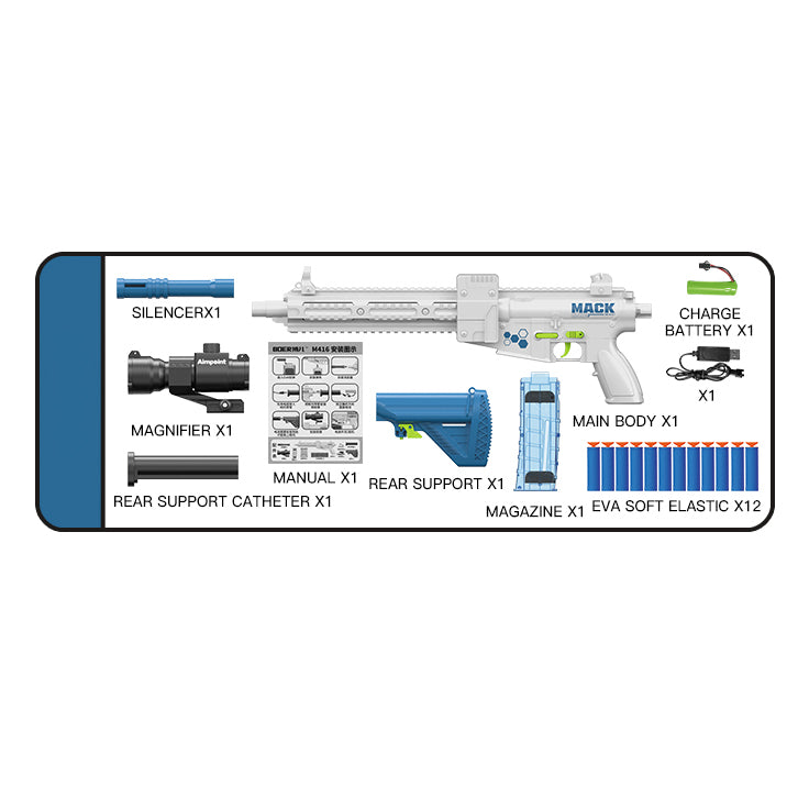 M416 Eva Soft Bullet Emitter White
