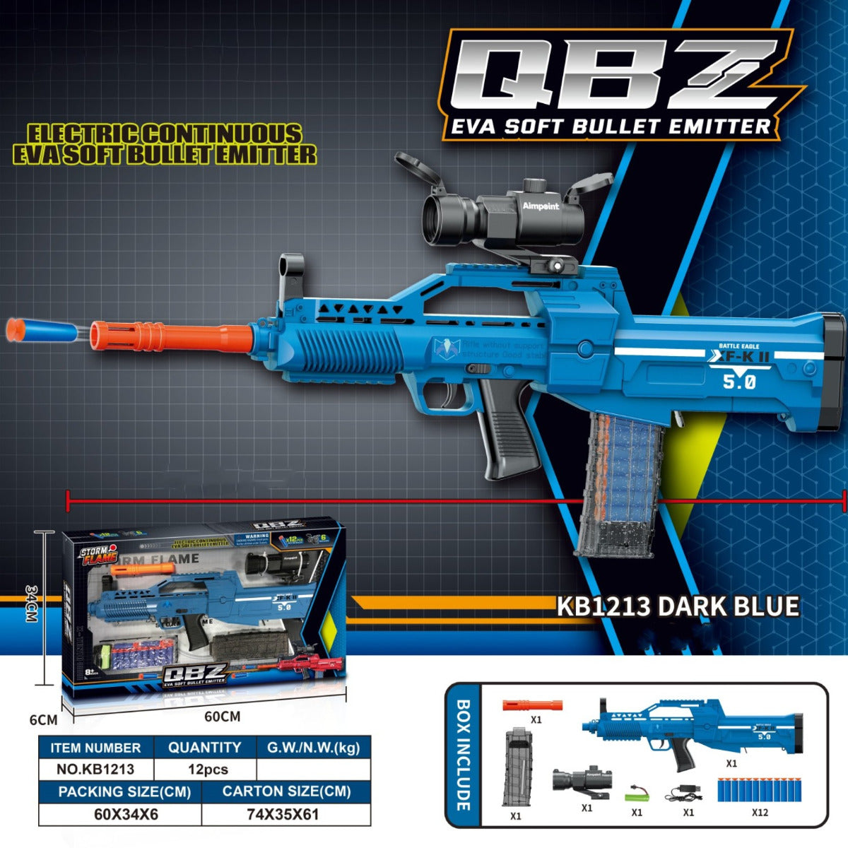 QBZ Soft Bullet Emitter Blue